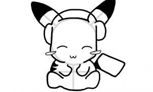 kak risovat simpatichnyiy chibi pikachu0282